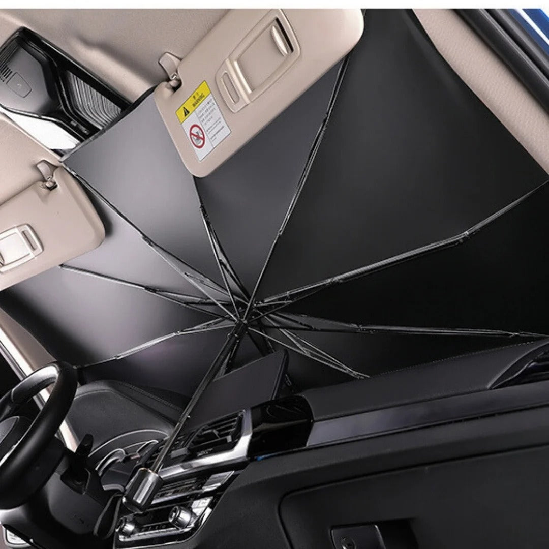 UV Reflective Car Windshield Umbrella – Foldable & Heat Resistant Sunshade
