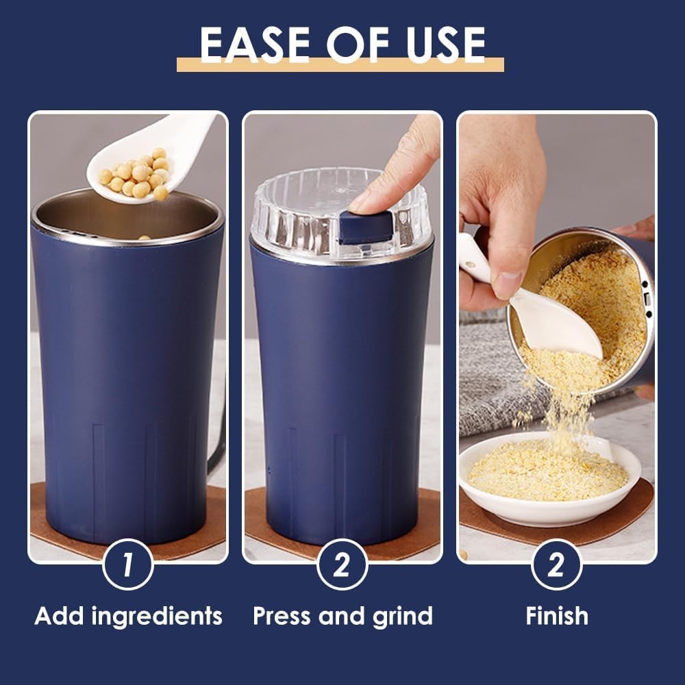 High-Power 350W Grinder – Coffee Beans, Spices & More