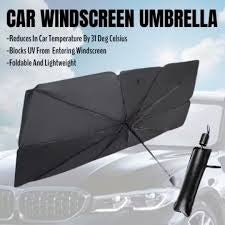 UV Reflective Car Windshield Umbrella – Foldable & Heat Resistant Sunshade