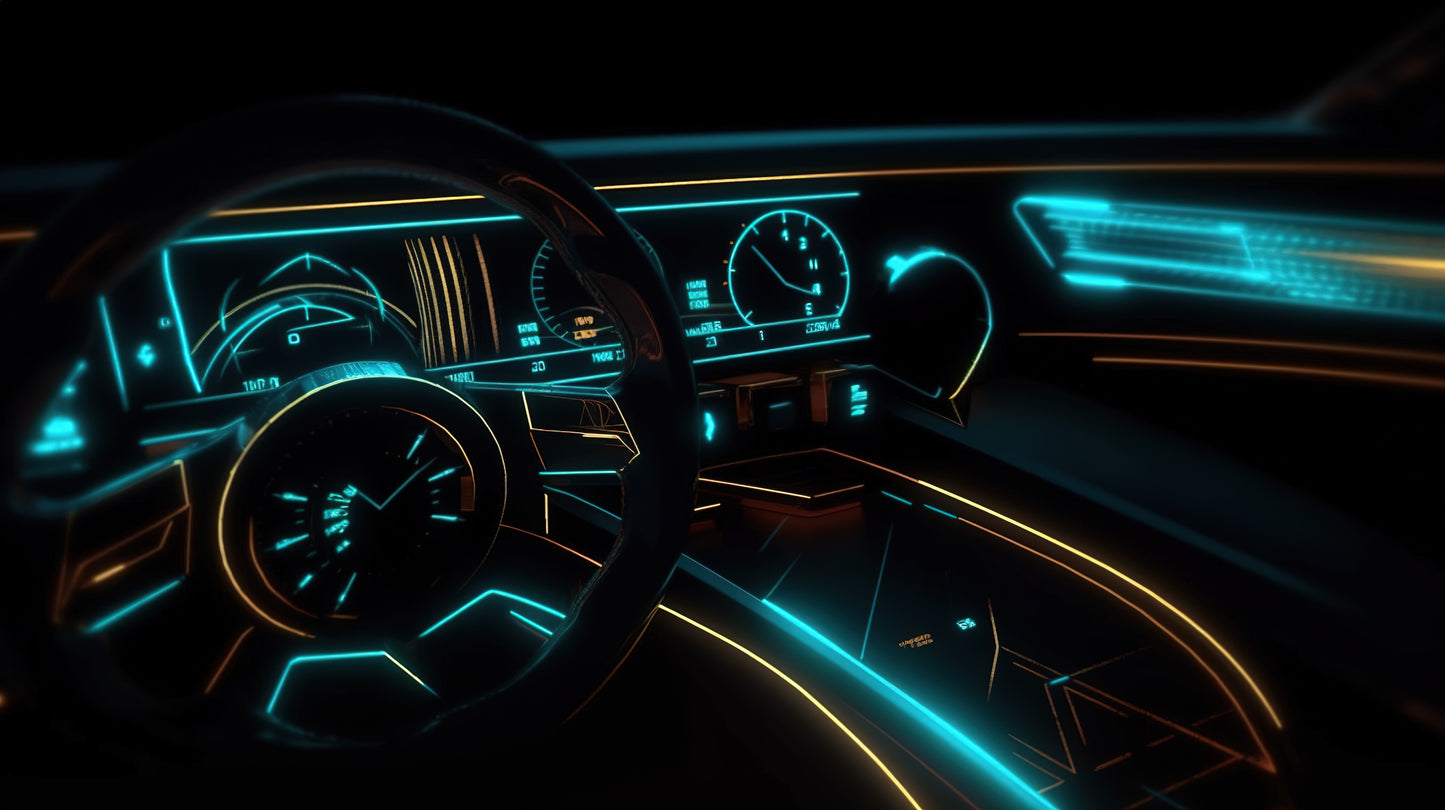 2M Car LED Dashboard Light – Neon Ambient Strip for Cool Interior Vibes